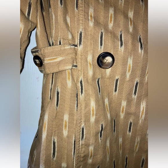 Free People Trench Dress XS Tan Fall Super Cute! - Picture 2 of 6